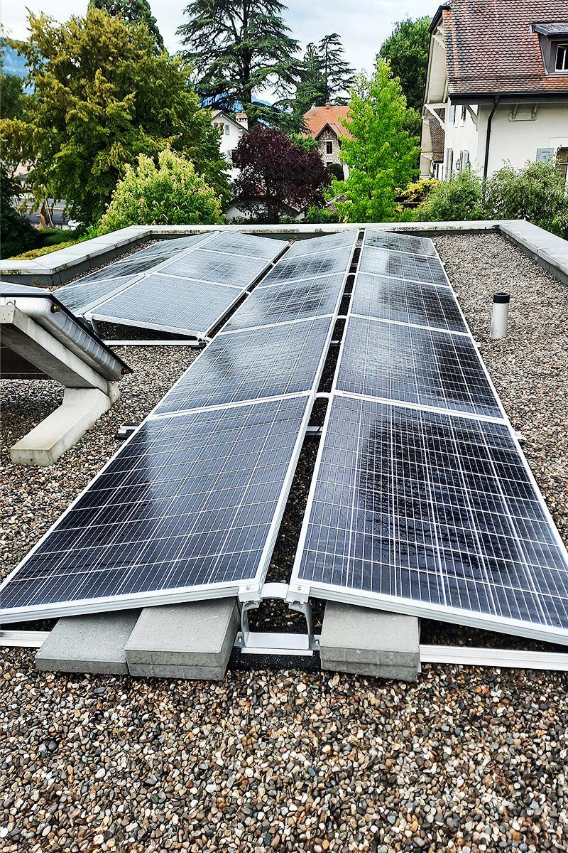 Realisation panneaux solaires à genève en Suisse